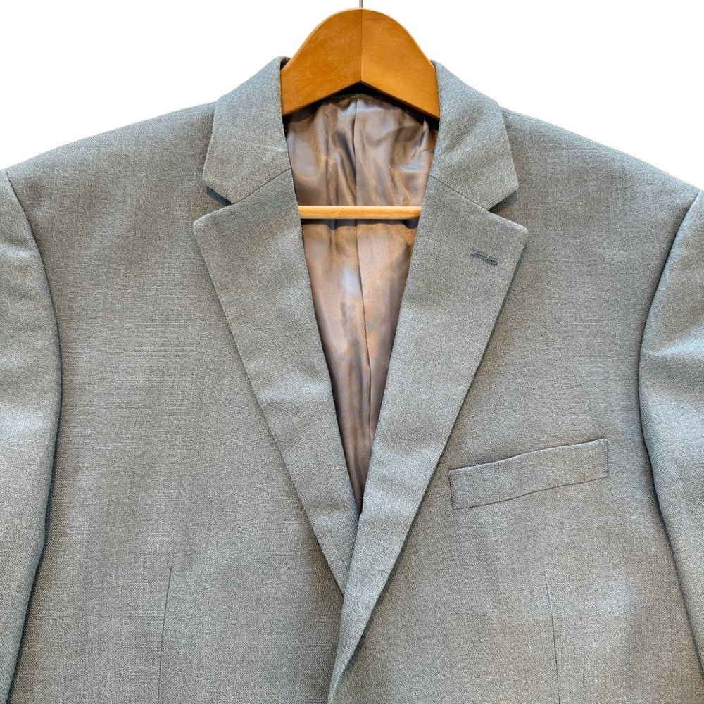 Ralph Lauren Men 44R Wool/Silk Blend Gray Blazer Sport Jacket Single Breasted - Picture 3 of 14